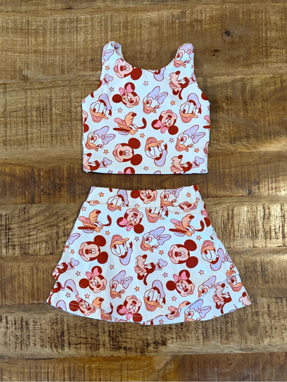 Disney Mickey and Friends Outfit All Over Print 2T